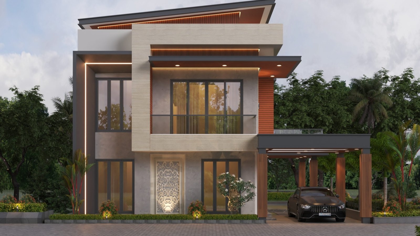 Desain rumah tampak depan by sembilan decor